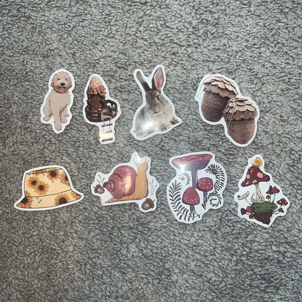 3 for $12 Cute Animal and Nature Stickers Set